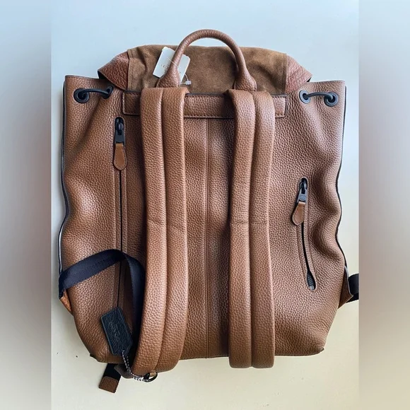 Coach Leather Backpack in Brown NEW - Picture 8 of 11
